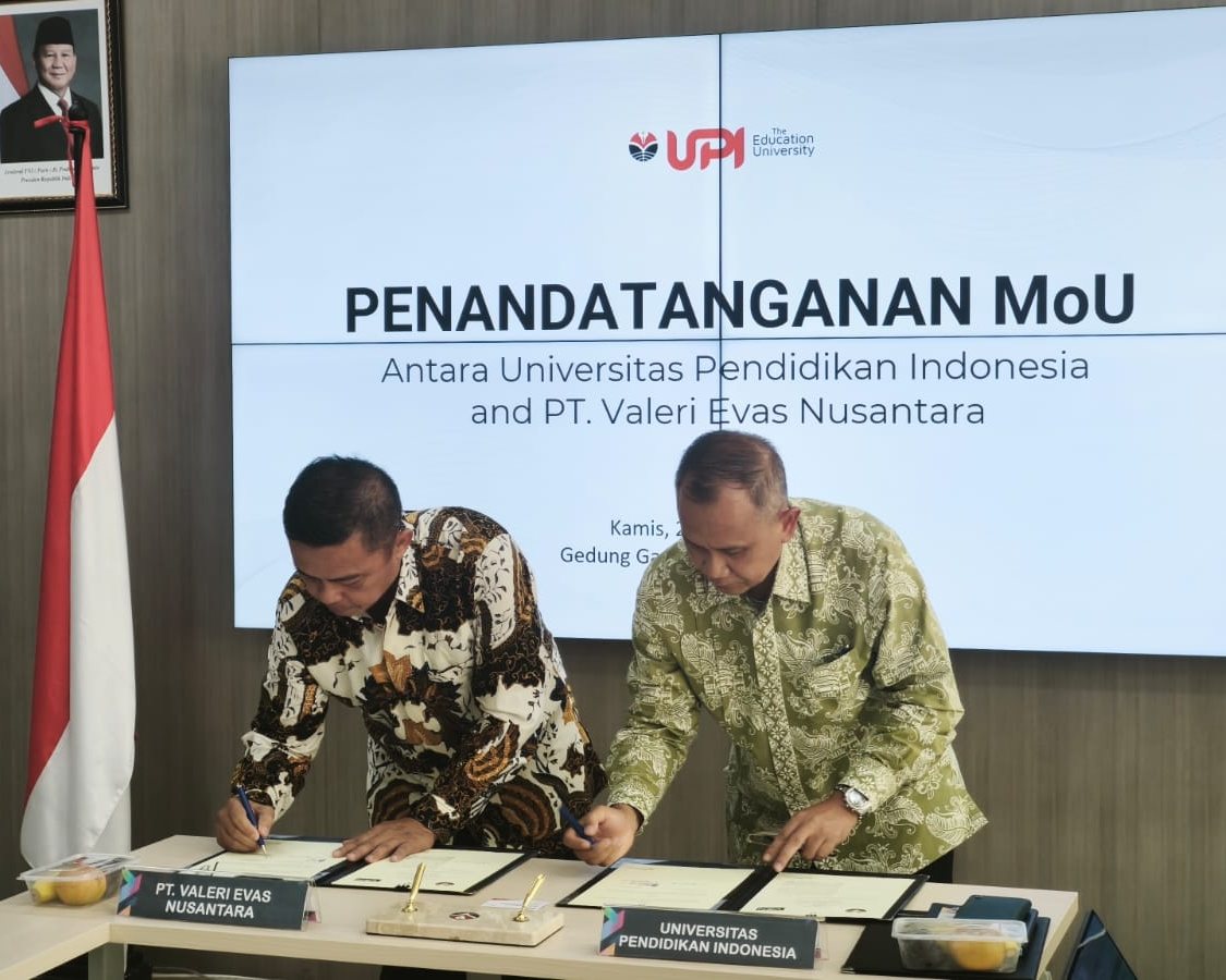 MoU signing between UPI and PT Valleri Evas Nusantara